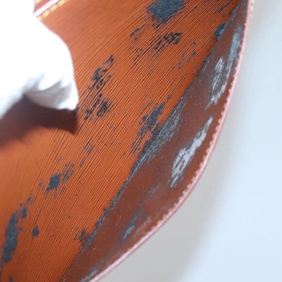 LOUIS VUITTON Epi Pochette Homme Bag Brown Zipangu Gold - Picture 11 of 16